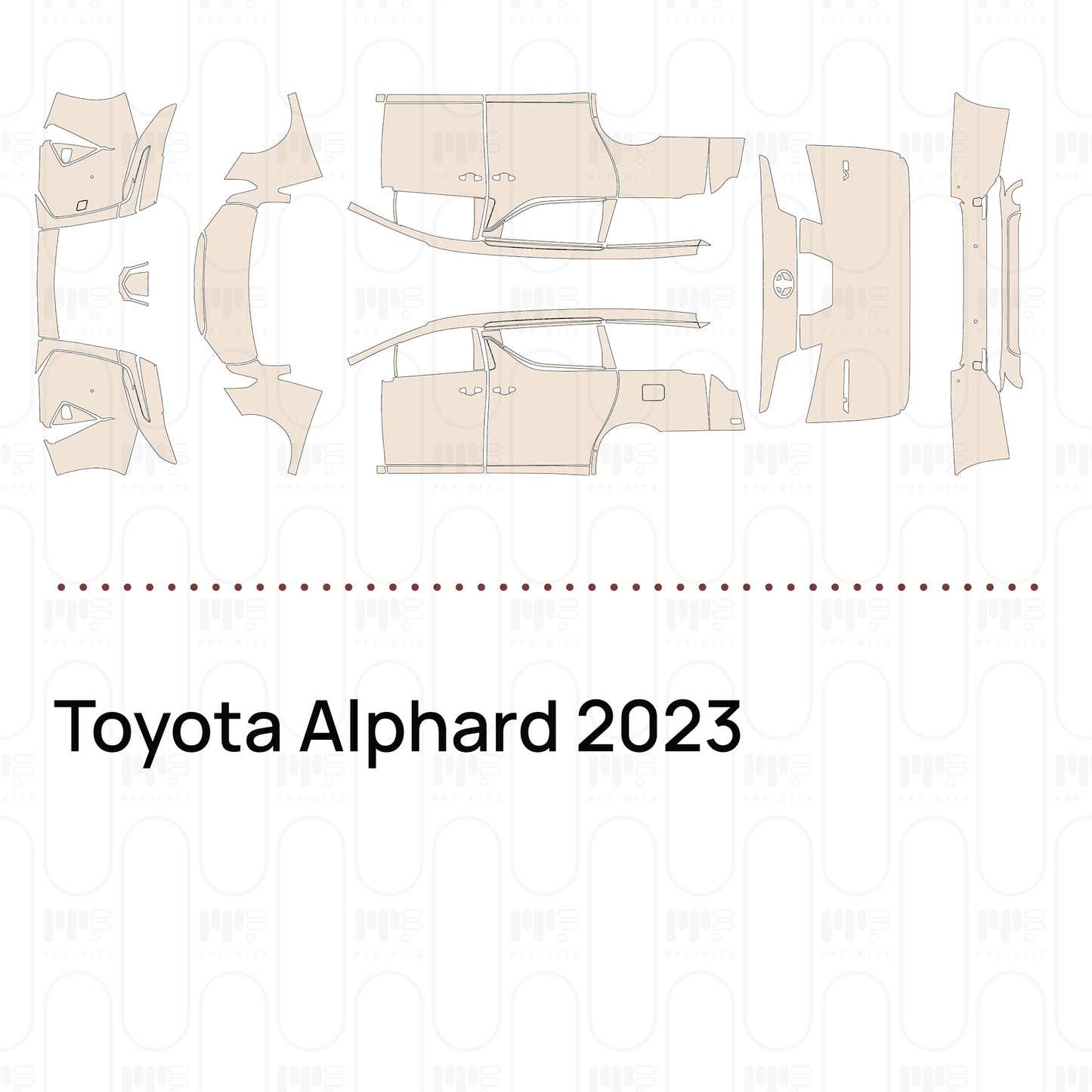 Pre-Cut PPF Toyota Alphard 2023