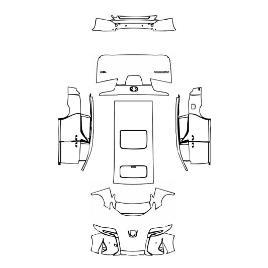 Pre-Cut PPF Toyota Alphard ALPHARD 2023 - PPF-Kits
