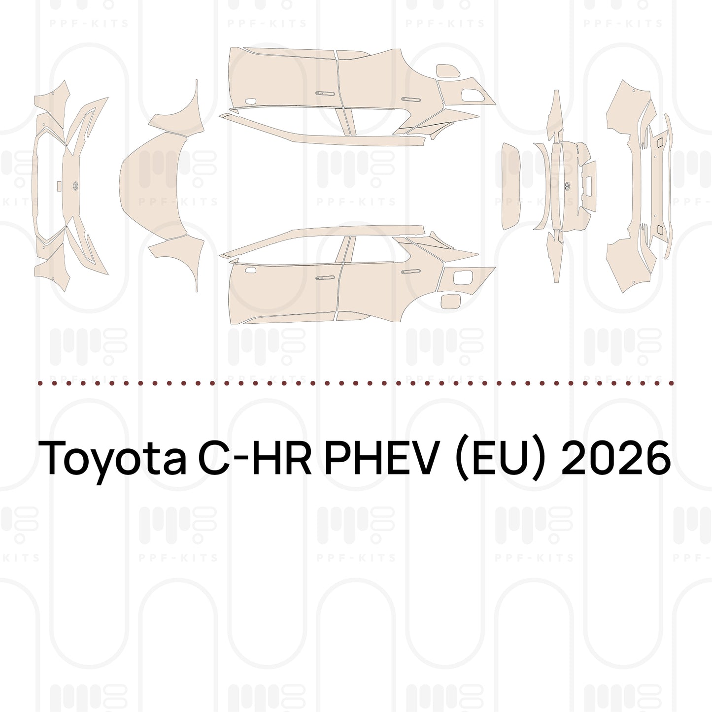 Pre-Cut PPF Toyota C-HR PHEV (EU) 2026