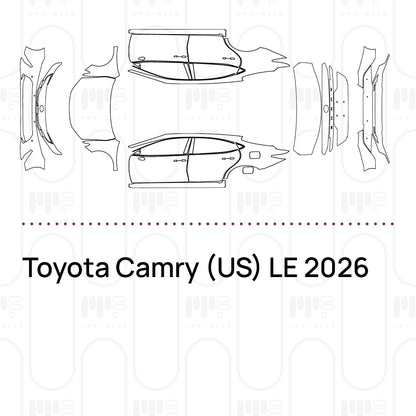 Pre-Cut PPF Toyota Camry (US) LE 2026
