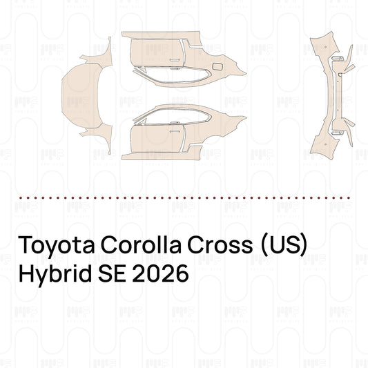 Pre-Cut PPF Toyota Corolla Cross (US) Hybrid SE 2026