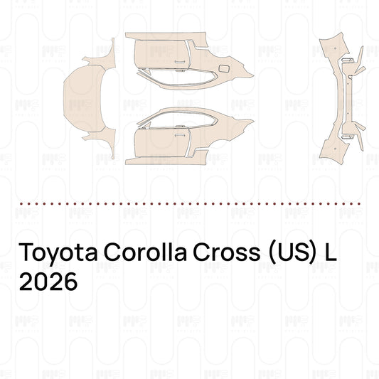 Pre-Cut PPF Toyota Corolla Cross (US) L 2026
