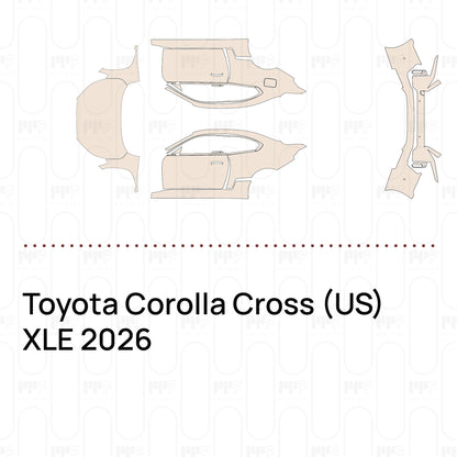Pre-Cut PPF Toyota Corolla Cross (US) XLE 2026