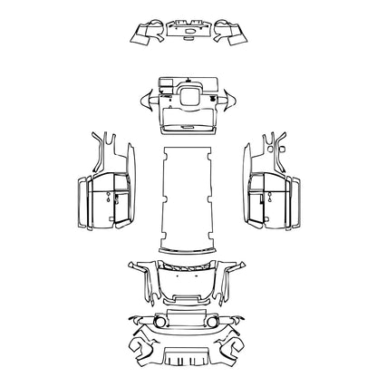 Pre-Cut PPF Toyota FJ Cruiser 2007 - PPF-Kits