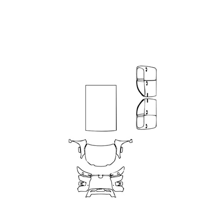 Pre-Cut PPF Toyota Hilux (EU) Double Cab Invincible X 2022 - PPF-Kits