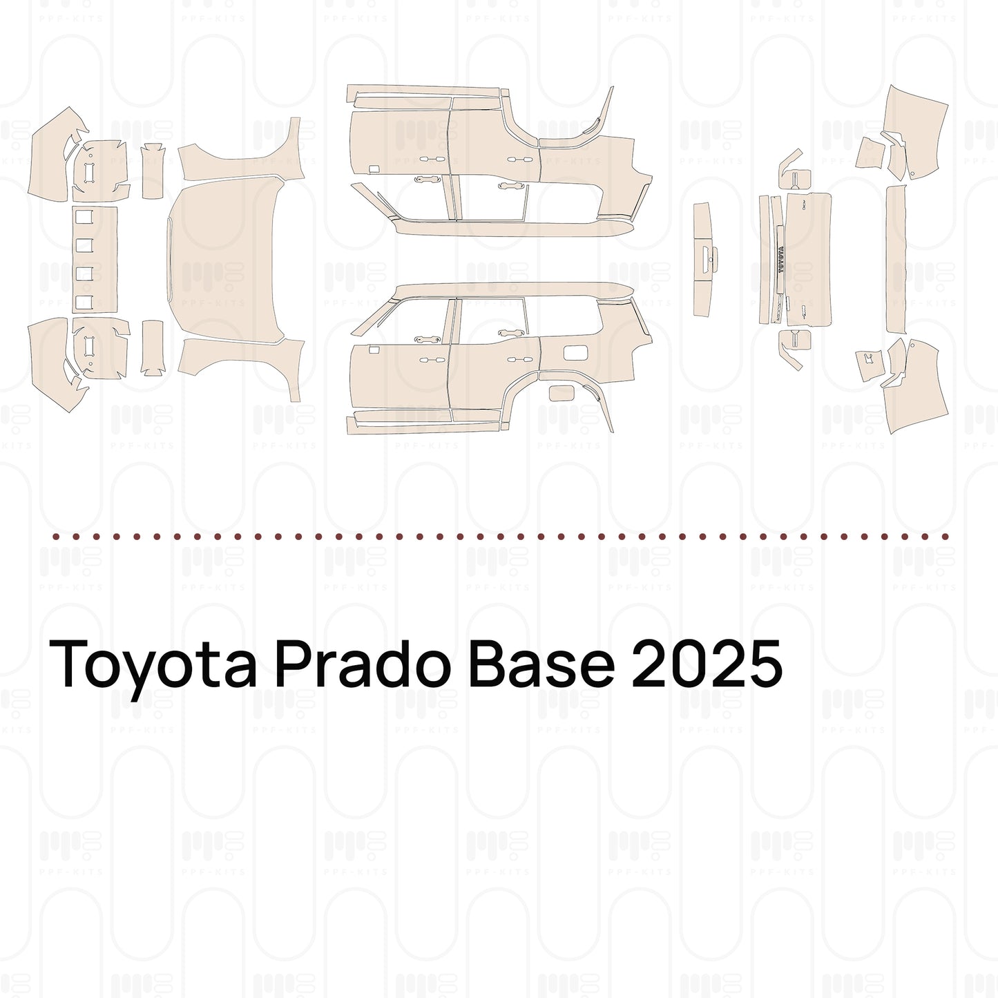Pre-Cut PPF Toyota Prado Base 2025