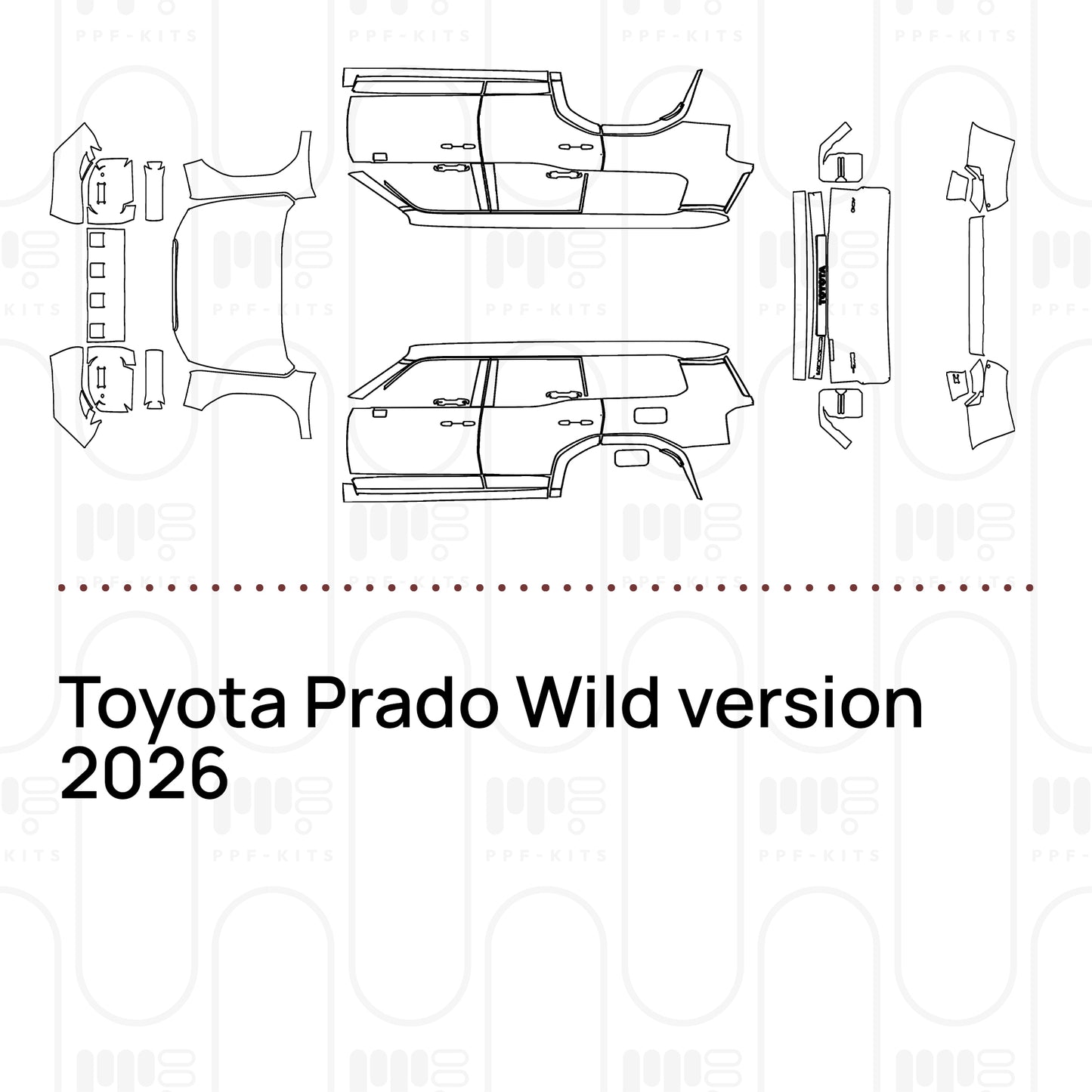 Pre-Cut PPF Toyota Prado Wild version 2026