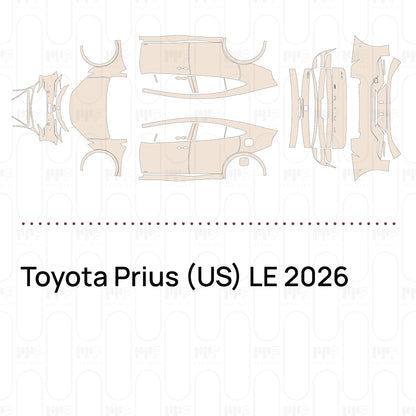Pre-Cut PPF Toyota Prius (US) LE 2026