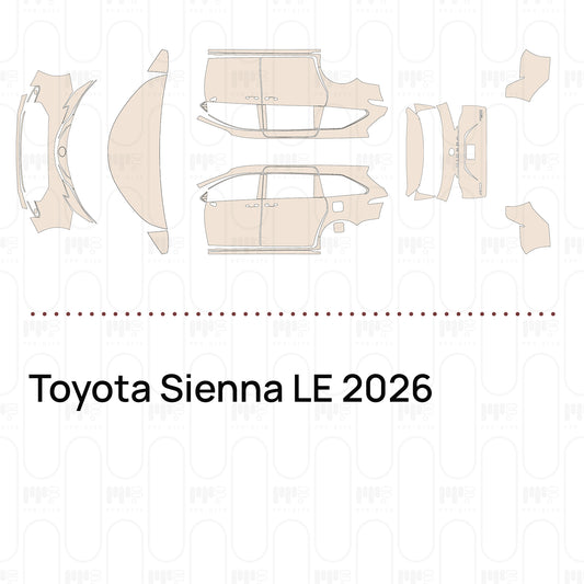 Pre-Cut PPF Toyota Sienna LE 2026