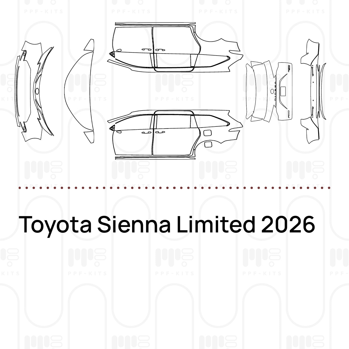 Pre-Cut PPF Toyota Sienna Limited 2026