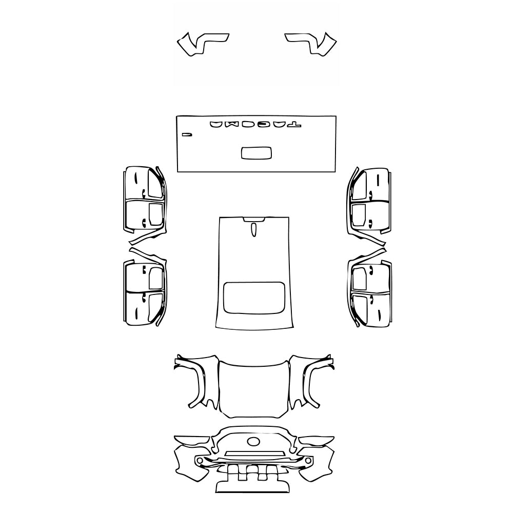 Pre-Cut PPF Toyota Tacoma Double Cab TRD Off-Road 2021 - PPF-Kits