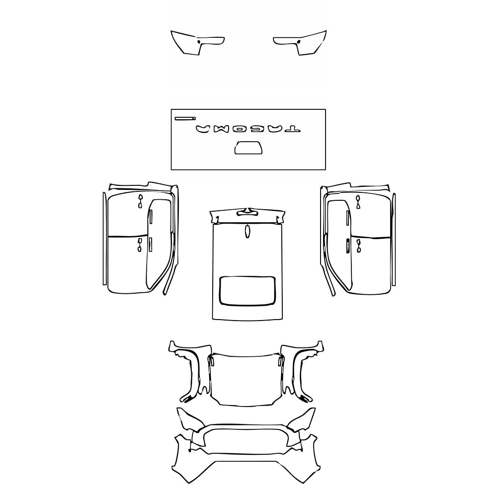 Pre-Cut PPF Toyota Tacoma Double Cab TRD Off-Road 2025 - PPF-Kits