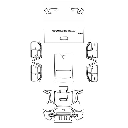 Pre-Cut PPF Toyota Tacoma Double Cab TRD Pro 2018 - PPF-Kits