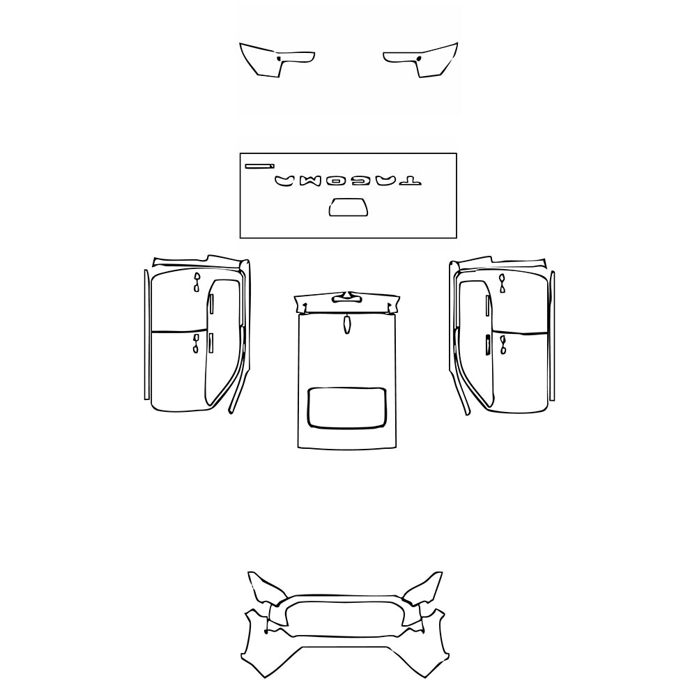 Pre-Cut PPF Toyota Tacoma Double Cab TRD Sport 2025 - PPF-Kits