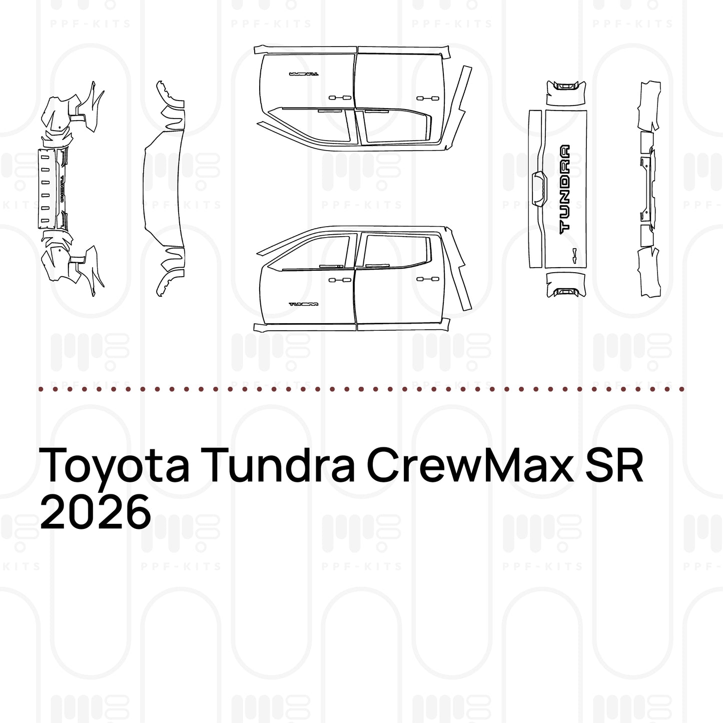 Pre-Cut PPF Toyota Tundra CrewMax SR 2026