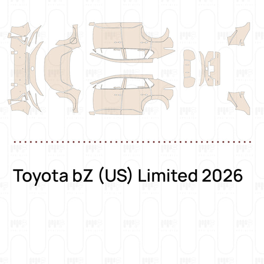 Pre-Cut PPF Toyota bZ (US) Limited 2026