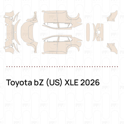 Pre-Cut PPF Toyota bZ (US) XLE 2026