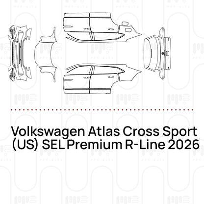 Pre-Cut PPF Volkswagen Atlas Cross Sport (US) SEL Premium R-Line 2026