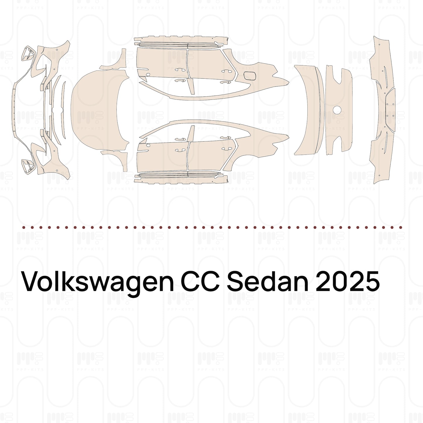 Pre-Cut PPF Volkswagen CC Sedan 2025