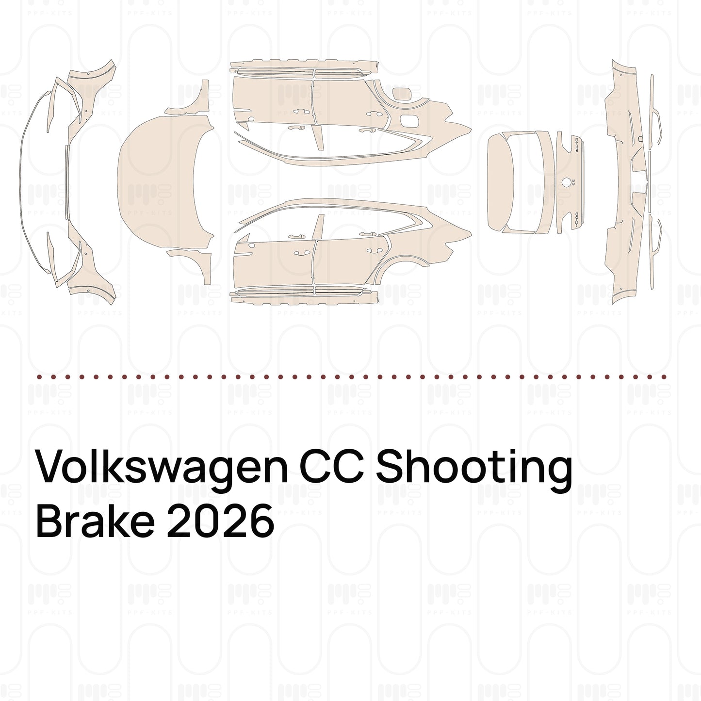 Pre-Cut PPF Volkswagen CC Shooting Brake 2026