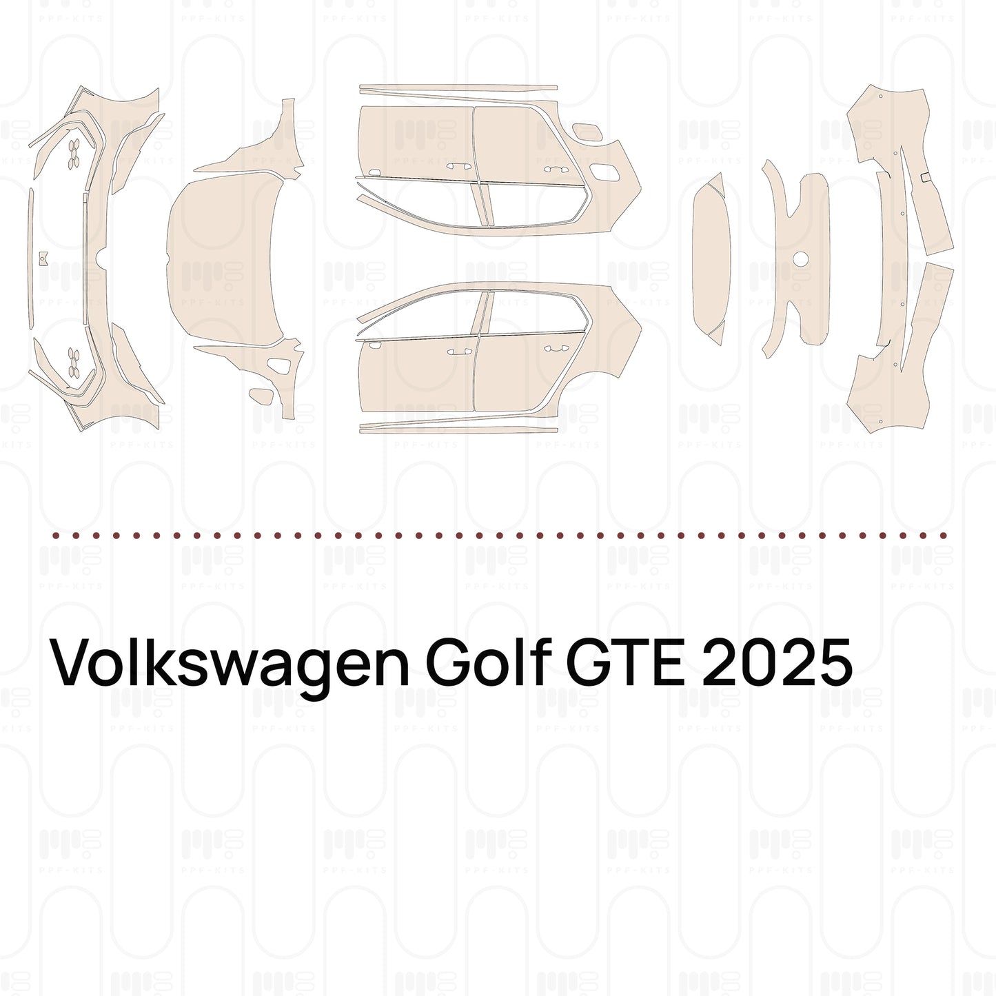 Pre-Cut PPF Volkswagen Golf GTE 2025