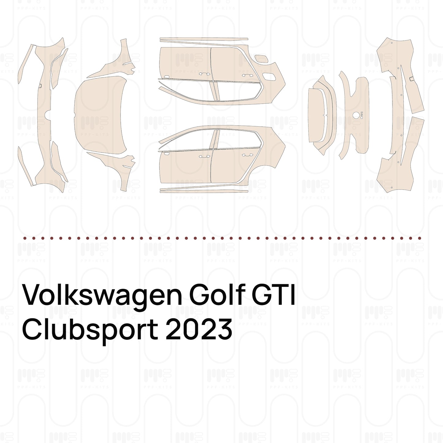 Pre-Cut PPF Volkswagen Golf GTI Clubsport 2023