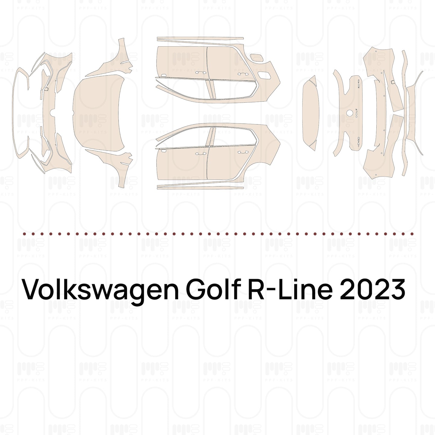 Pre-Cut PPF Volkswagen Golf R-Line 2023