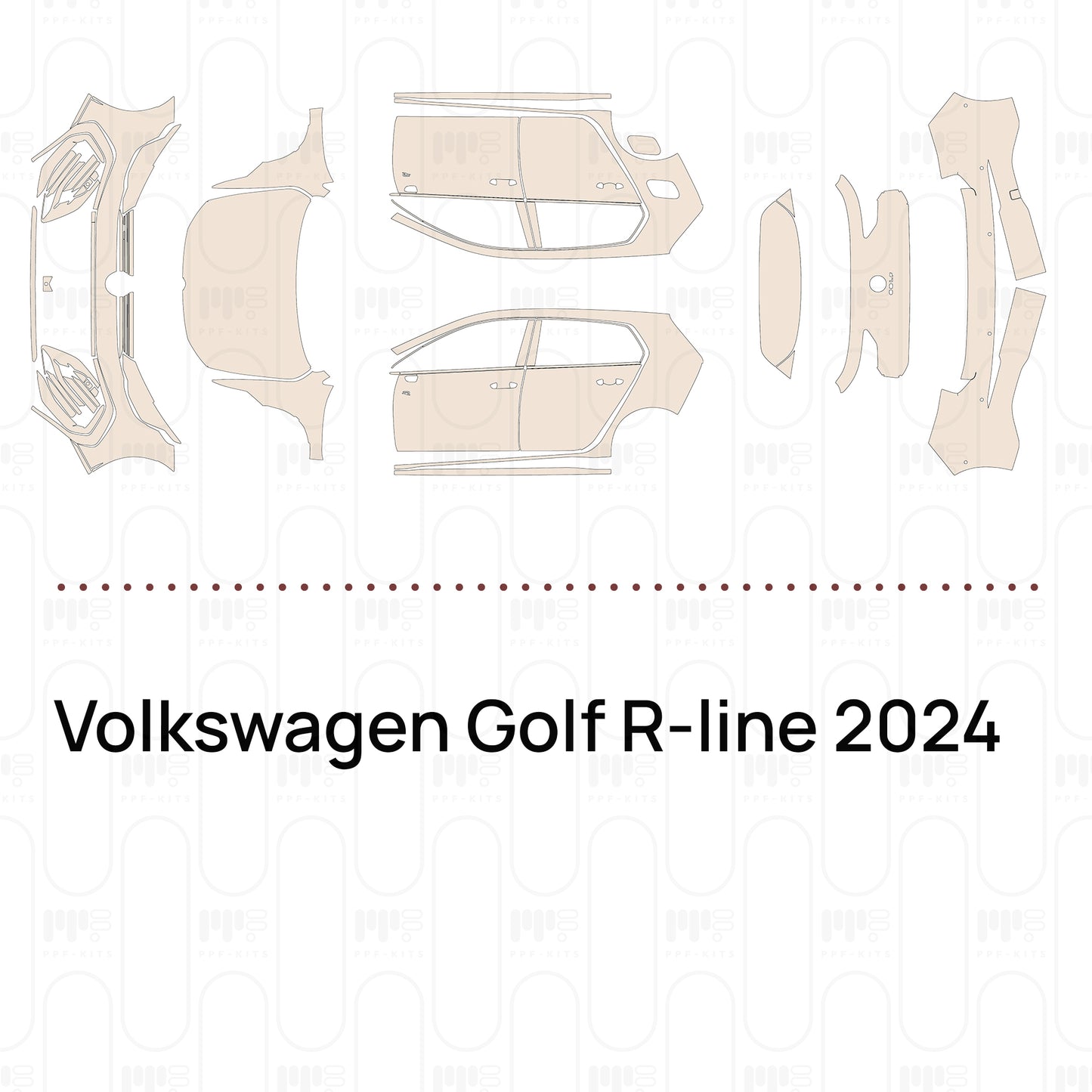 Pre-Cut PPF Volkswagen Golf R-line 2024