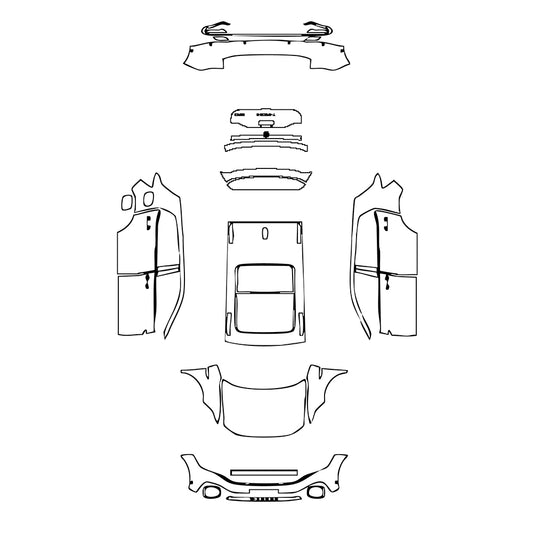 Pre-Cut PPF Volkswagen T-Cross (BR) 2023 - PPF-Kits