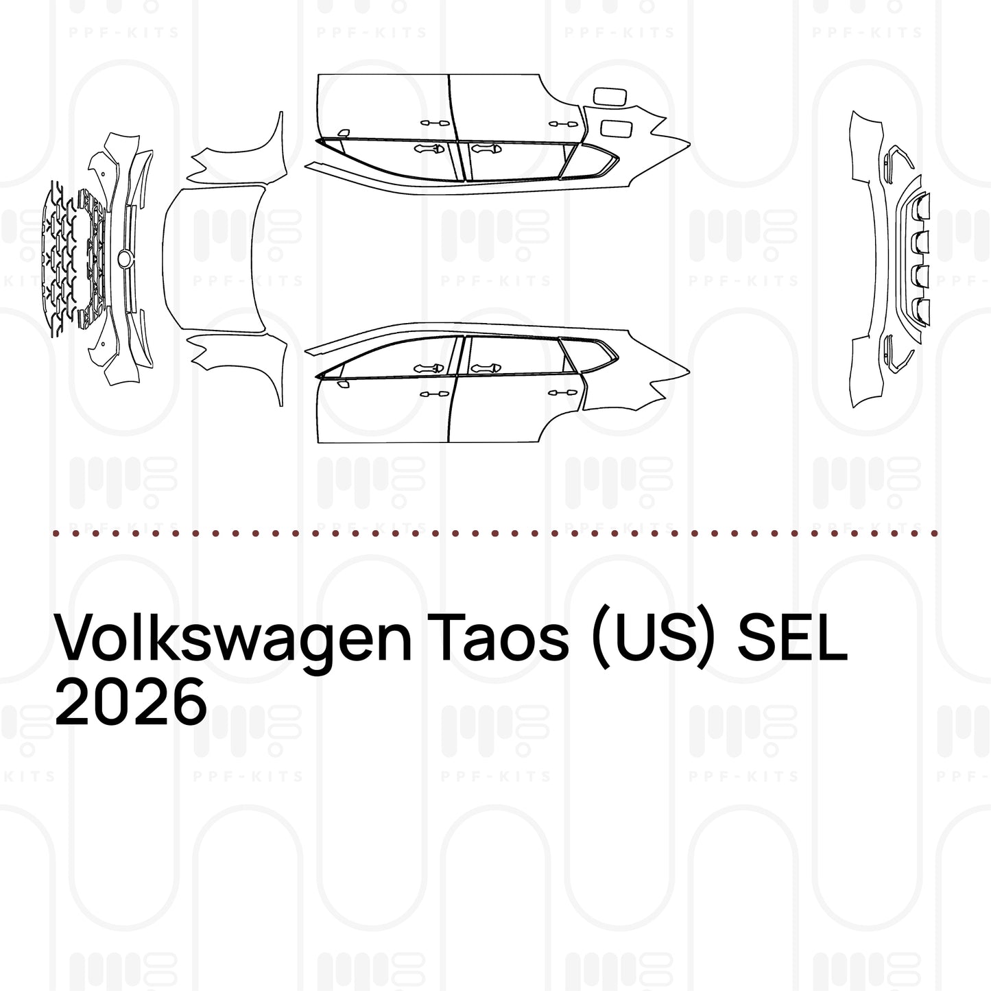 Pre-Cut PPF Volkswagen Taos (US) SEL 2026