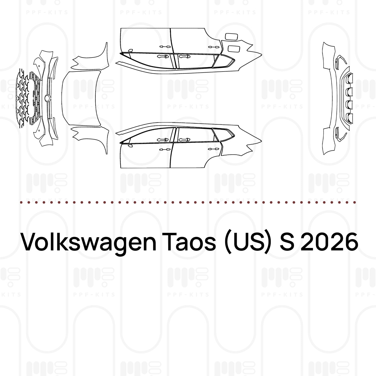 Pre-Cut PPF Volkswagen Taos (US) S 2026