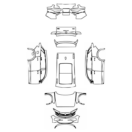 Pre-Cut PPF Volkswagen Tavendor R-Line 2023 - PPF-Kits