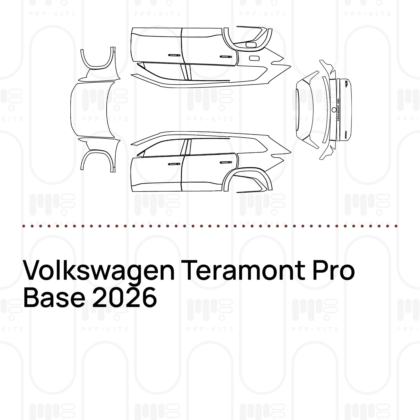 Pre-Cut PPF Volkswagen Teramont Pro Base 2026