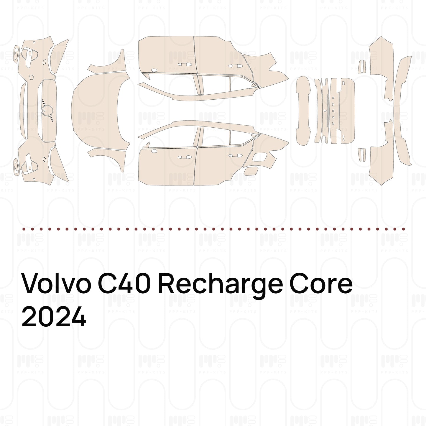 Pre-Cut PPF Volvo C40 Recharge Core 2024