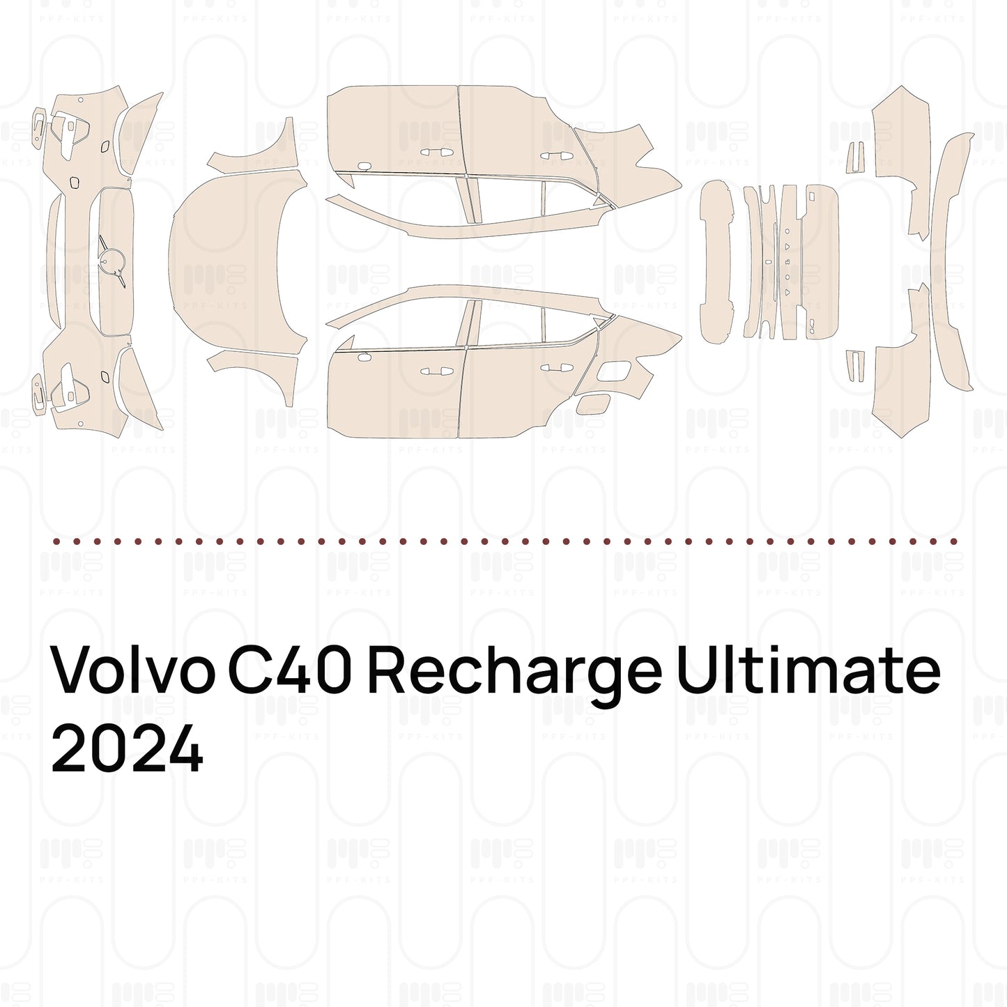 Pre-Cut PPF Volvo C40 Recharge Ultimate 2024