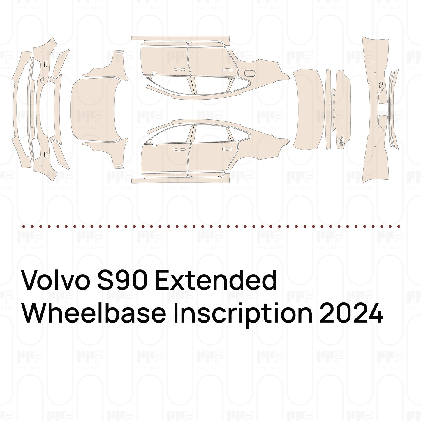 Pre-Cut PPF Volvo S90 Extended Wheelbase Inscription 2024