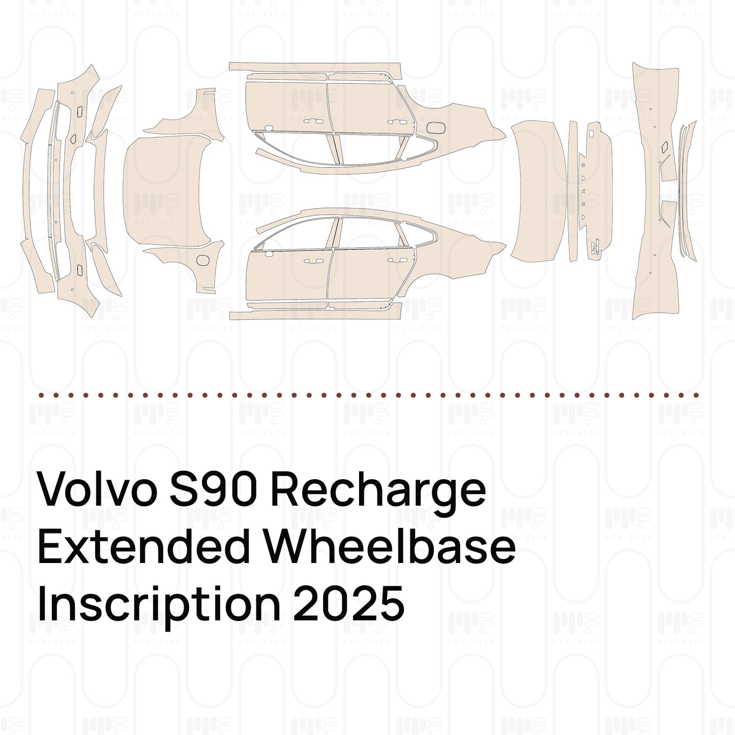 Pre-Cut PPF Volvo S90 Recharge Extended Wheelbase Inscription 2025
