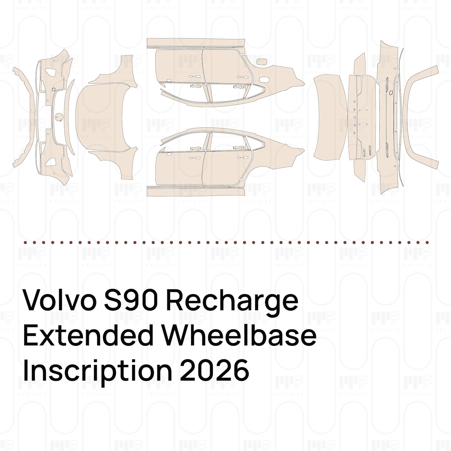 Pre-Cut PPF Volvo S90 Recharge Extended Wheelbase Inscription 2026