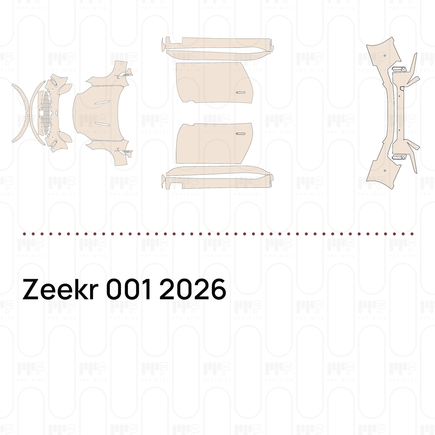 Pre-Cut PPF Zeekr 001 2026