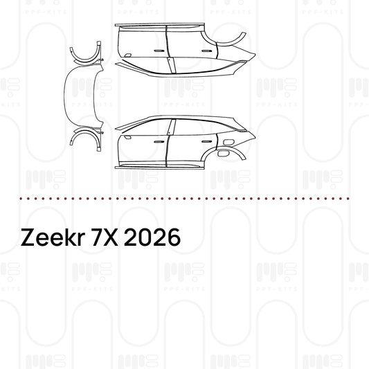 Pre-Cut PPF Zeekr 7X 2026