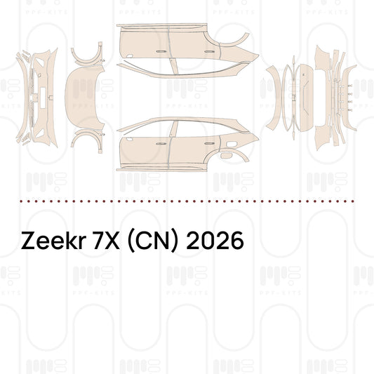 Pre-Cut PPF Zeekr 7X (CN) 2026